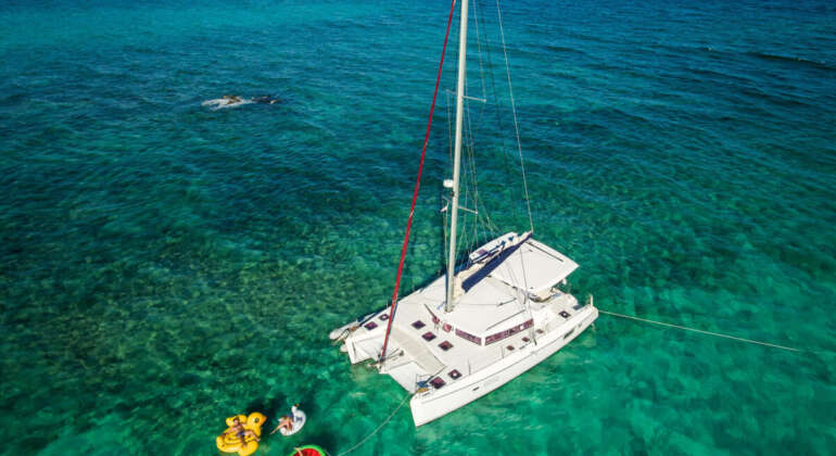 42 Lagoon Catamaran Rental Cancun Private Luxury Sail